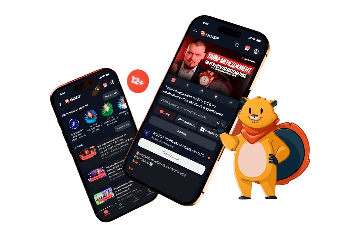 Приложение БОБР на iPhone и Android и маскот Бобыр